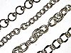 heavy silver charm bracelet, rolos