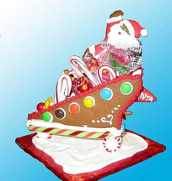 gingerbread scooter santa Candies Inside